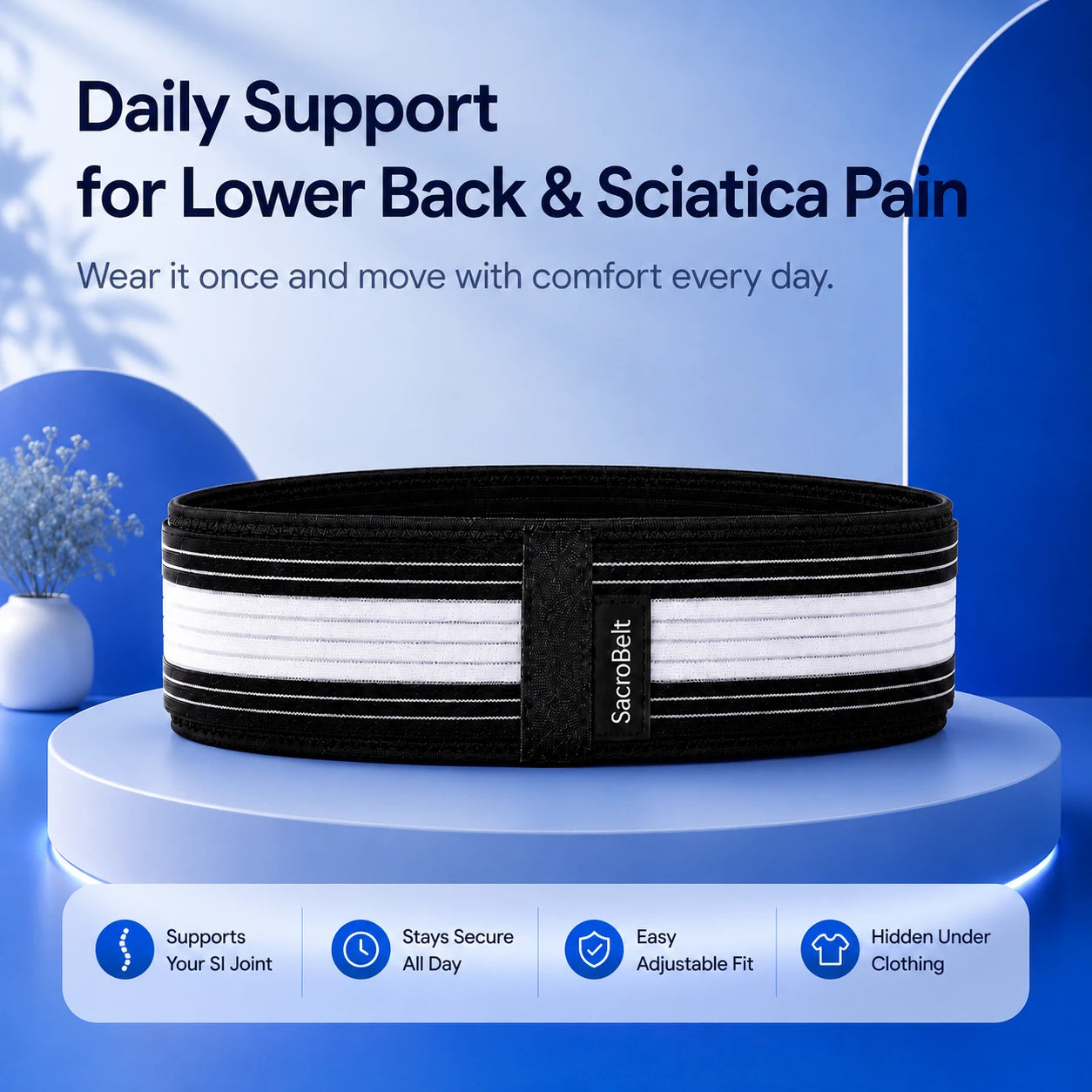SI Joint & Lower Back Support SacroBelt