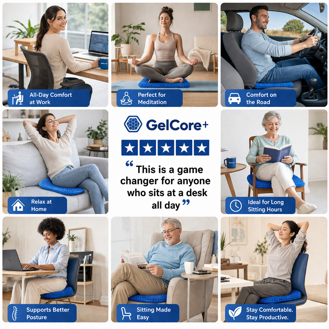 Turn Any Chair Into Pain-Free Comfort With GelCore+